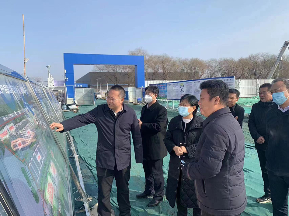 市商務局領導到石家莊國際農產品批發(fā)交易中心項目調研指導工作